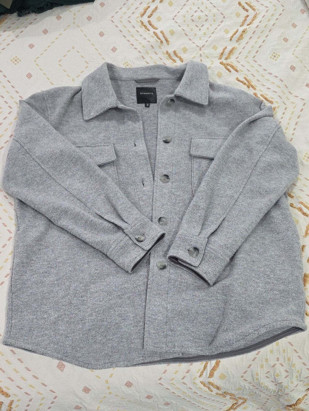 Dynamite Grey Shacket